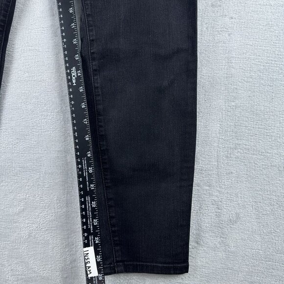 Torrid Skinny Jeans Womens Size 16R Mid Rise Ankle Slim Button Fly Black - Picture 9 of 12